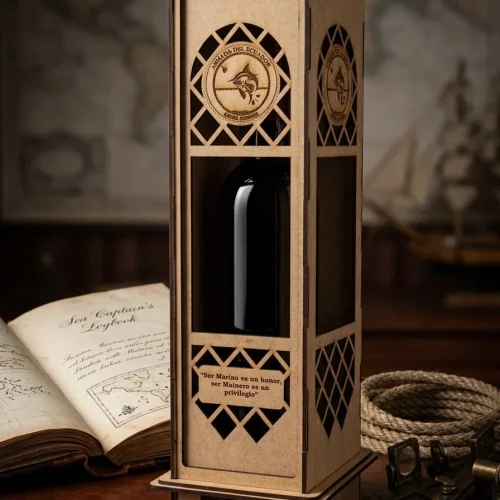 Caja para Vino Premium - Edición Especial Armada del Ecuador. - Image 3